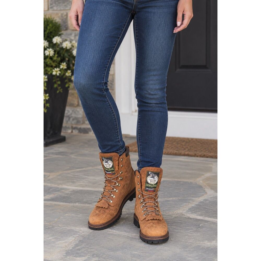 Georgia Boot Work Boots Women's Brown and Tan Boots Size 9 Preowned